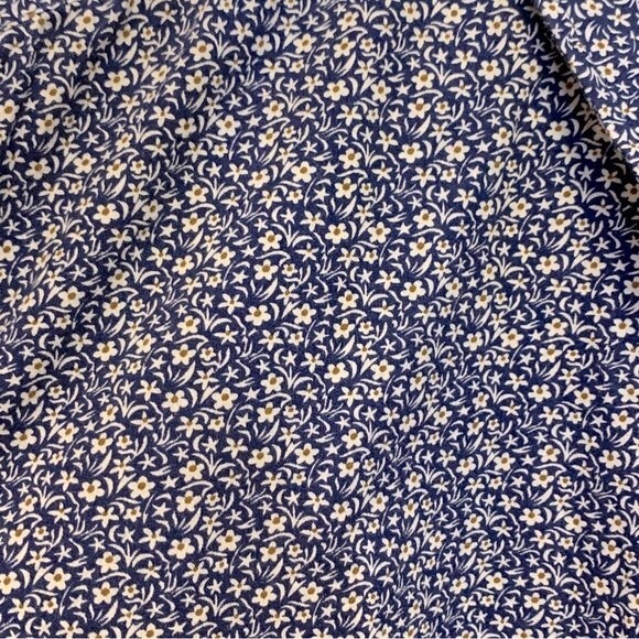 MBX Premium Dry Goods Navy with White Flowers LS Dress Shirt Sz XXL (runs small) - Picture 3 of 10